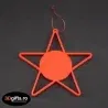 Ornament Brad Personalizat - Model “Stea”, Roșu