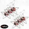 Set 6 x Ornament Brad - Model “Stea”, Argintiu Set 6 x Ornament Brad - Model “Stea”, Argintiu