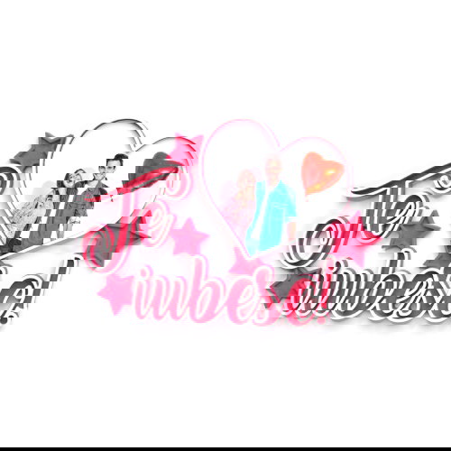 Magnet Personalizat 3D cu Poză - Model "Te iubesc", Roz