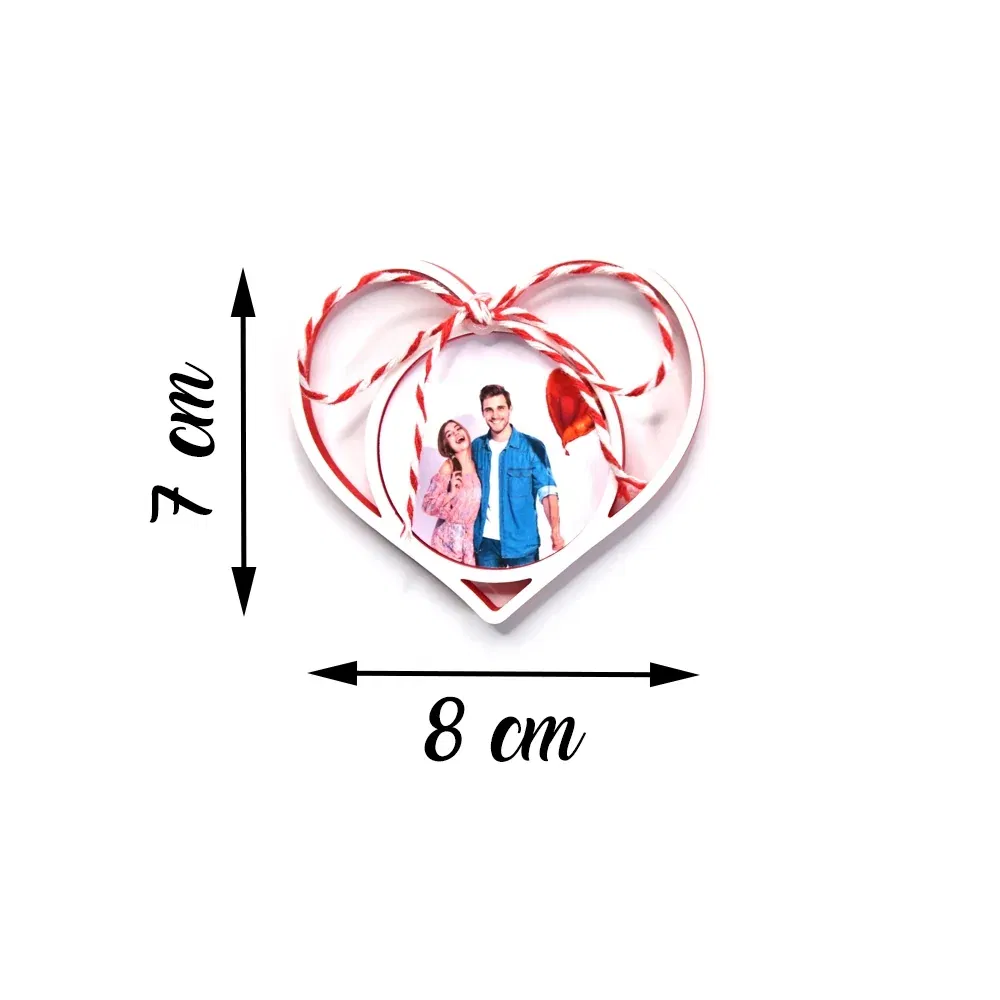 Set 3 x Mărțișoare Personalizate 3D Magnetice - Cu Poză Sau Text