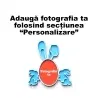 Magnet Personalizat 3D cu Poză - Model "Iepuraș De Paște", Albastru
