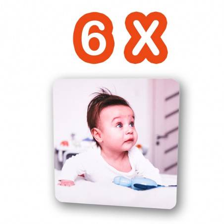 Magneti De Frigider Cu Poză - Set 6 Bucăți la 6,5x6,5cm Magneti De Frigider Cu Poză - Set 6 Bucăți la 6,5x6,5cm