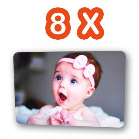 Magneti De Frigider Cu Poză - Set 8 Bucăți la 9x6cm