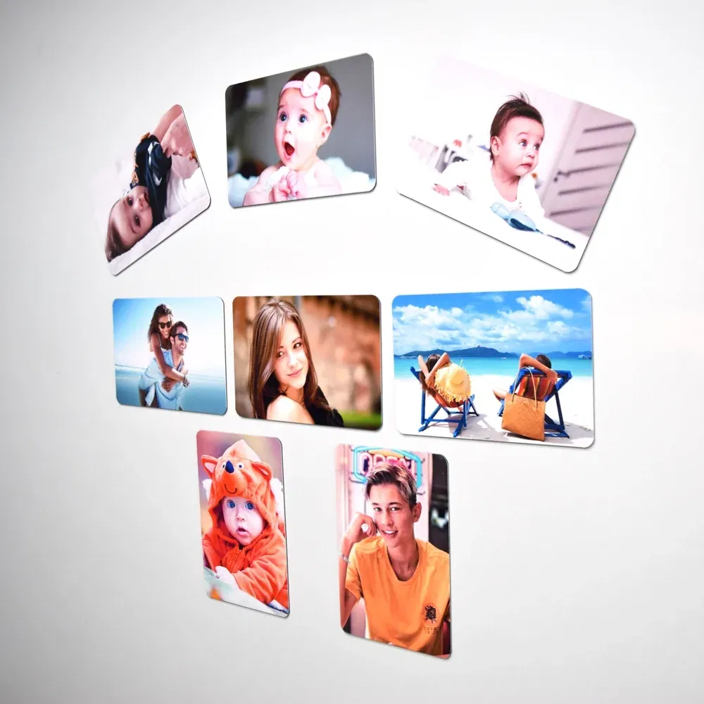 Magneti De Frigider Cu Poză - Set 4 Bucăți la 9x6cm