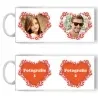 Cană Personalizată - Model "Fluturași De Dragoste" Cu 2 Poze Cană Personalizată - Model "Fluturași De Dragoste" Cu 2 Poze