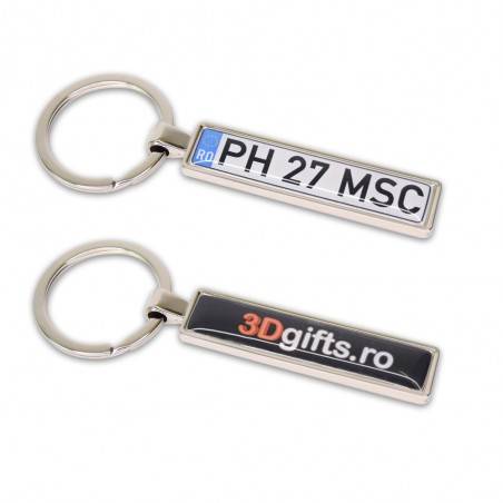 Breloc Auto Personalizat Cu Număr Și Logo