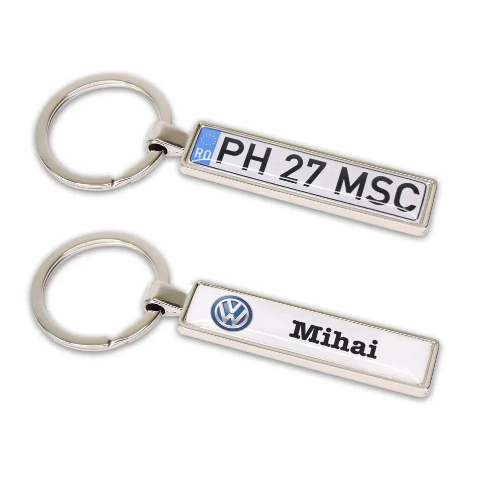 Breloc Auto Personalizat Cu Marca Auto Și Nume