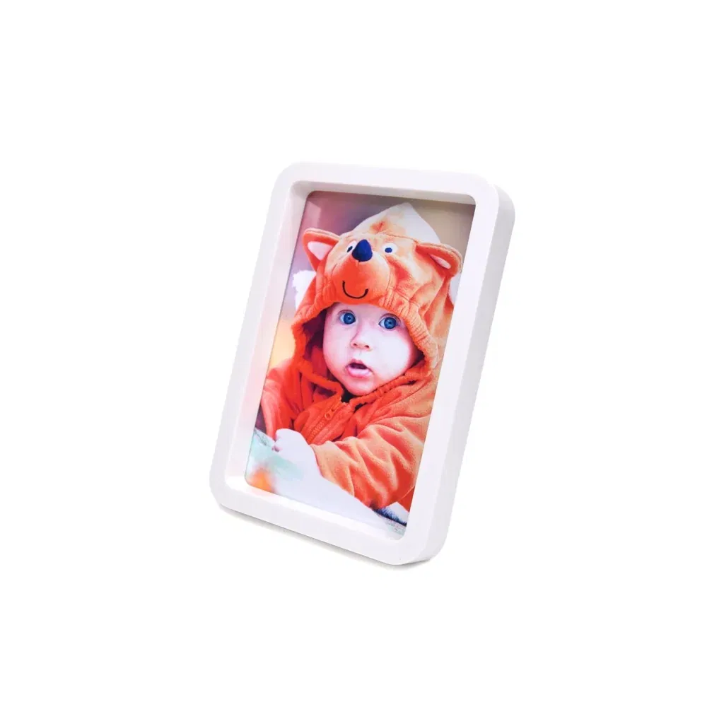 Ramă Foto Personalizată Albă - Model "Simple" Cu O Poză