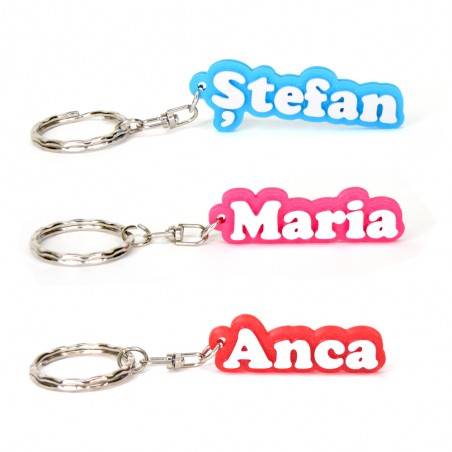 Breloc Personalizat 3D Cu Nume Breloc Personalizat 3D Cu Nume