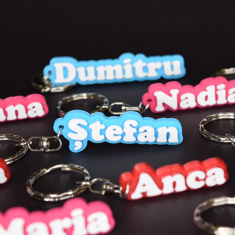 Breloc Personalizat 3D Cu Nume Breloc Personalizat 3D Cu Nume