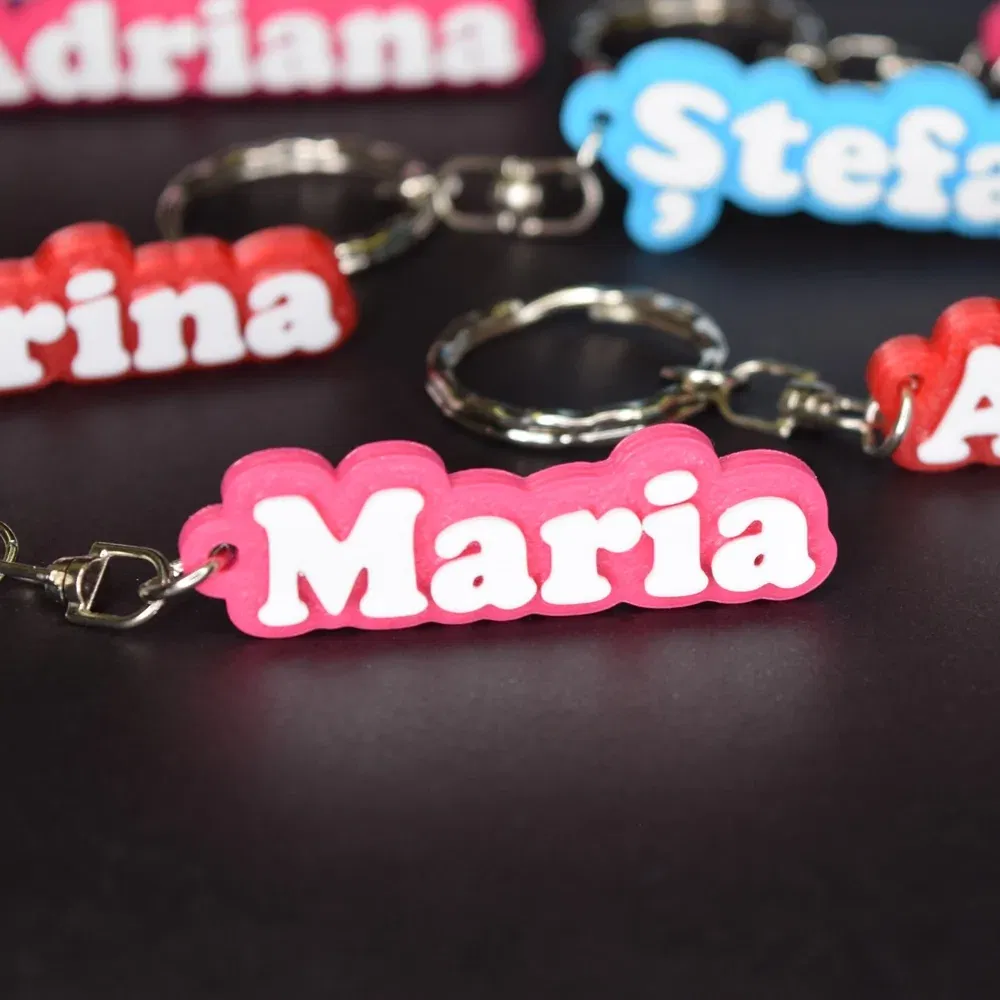 Breloc Personalizat 3D Cu Nume Breloc Personalizat 3D Cu Nume