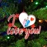 Glob Personalizat 3D Pentru Brad - Model "I love you" Cu O Poză