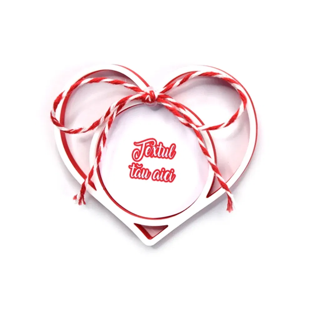 Mărțișor Personalizat 3D Magnetic - Cu Text