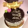 Topper Tort Personalizat Lemn - "La Mulți Ani" Cu Nume Și Dată Topper Tort Personalizat Lemn - "La Mulți Ani" Cu Nume Și Dată
