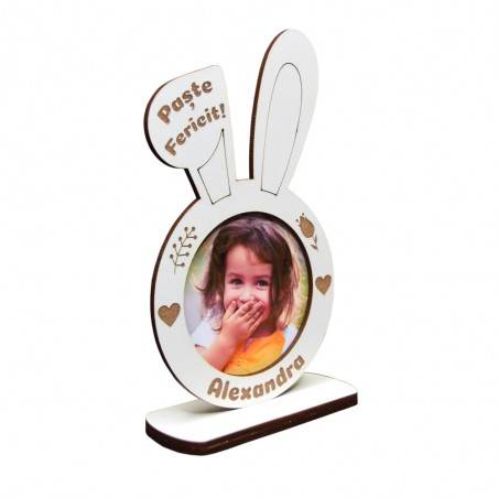 Ramă Personalizată Urechi Iepuraș De Paște - Cu O Poză Și Text Ramă Personalizată Urechi Iepuraș De Paște - Cu O Poză Și Text