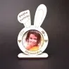Ramă Personalizată Urechi Iepuraș De Paște - Cu O Poză Și Text