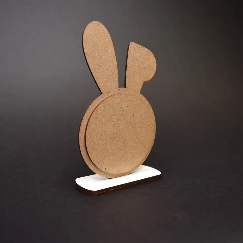 Ramă Personalizată Urechi Iepuraș De Paște - Cu O Poză Și Text