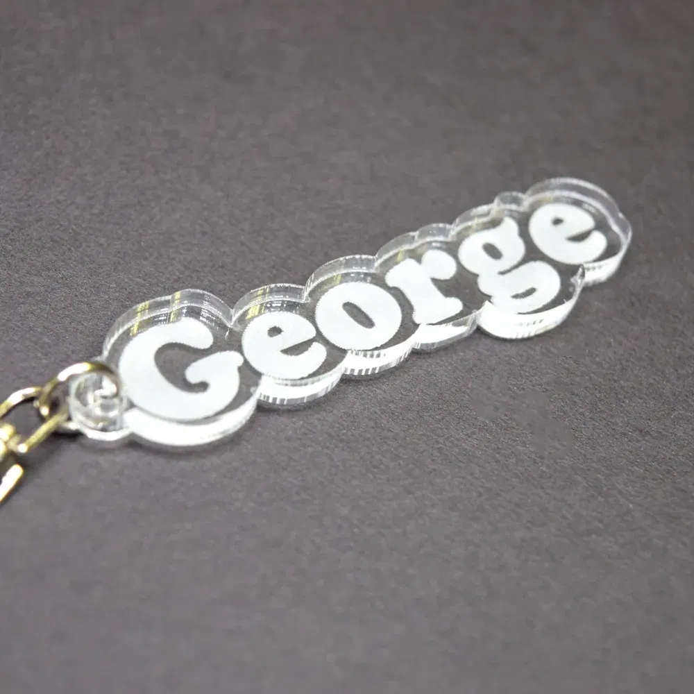 Breloc Personalizat Cu Nume - Model Transparent