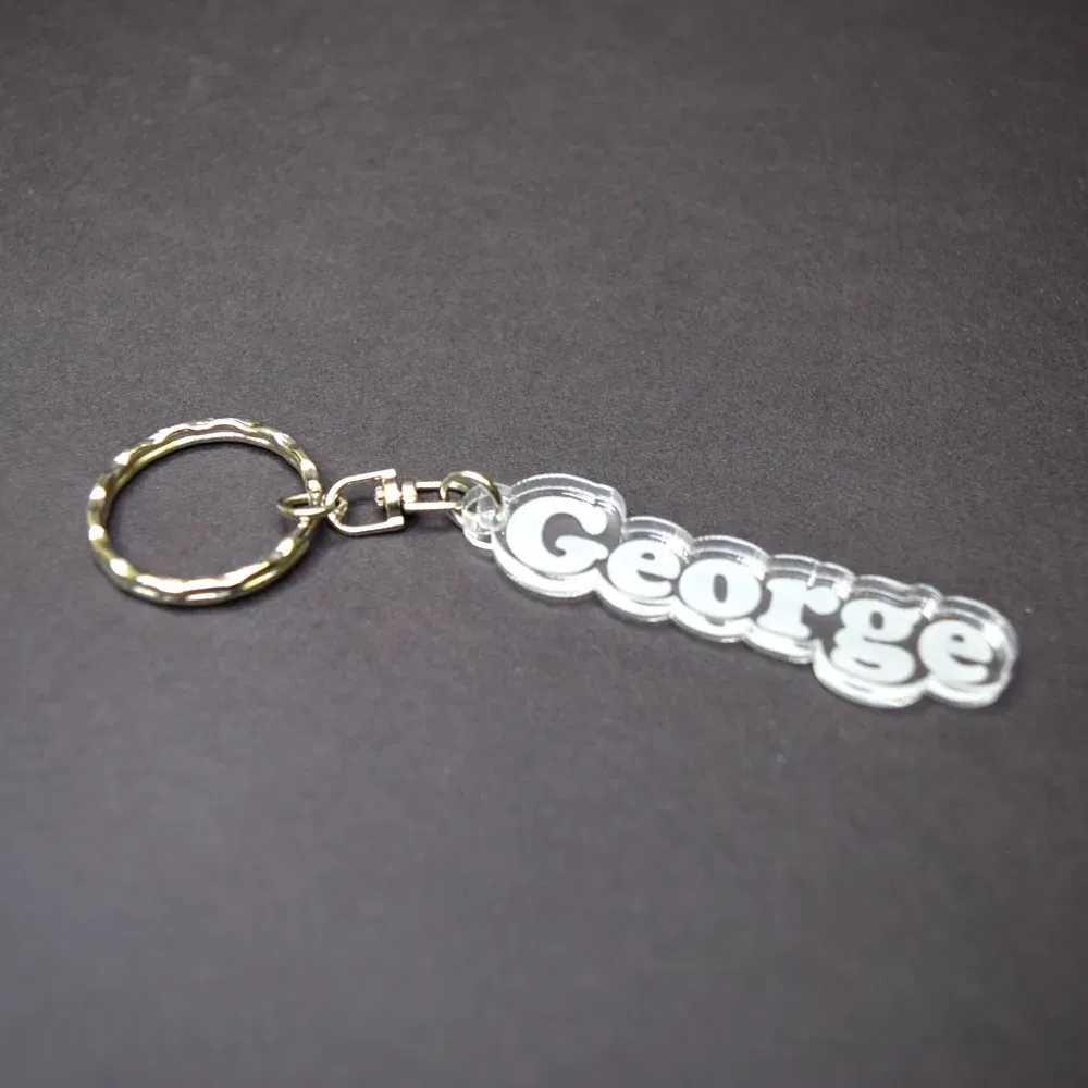 Breloc Personalizat Cu Nume - Model Transparent