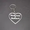 Breloc Personalizat Cu Nume - Model Inimă Transparent Breloc Personalizat Cu Nume - Model Inimă Transparent