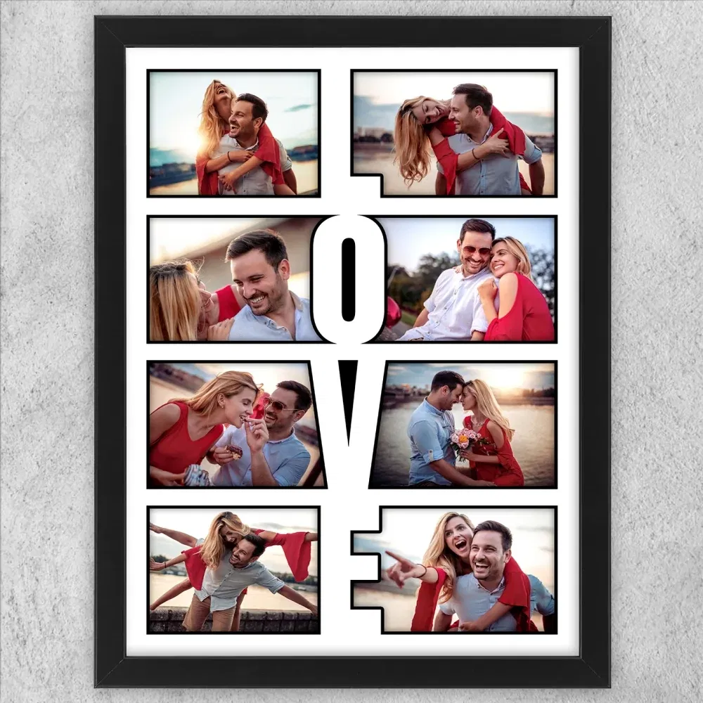 Tablou Personalizat - Colaj 8 Poze Love