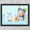 Tablou Personalizat O Poză Și Text Baiețel - Prima Mea Zi