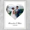 Tablou Personalizat O Poză Și Text - Inimioară, Nume Și Dată