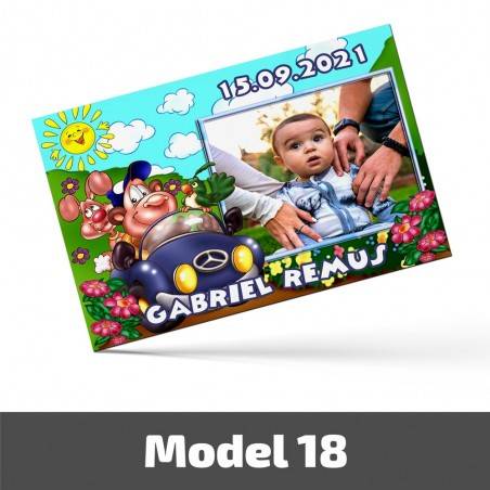 Mărturii Botez Magnetice Cu Poză, Nume Și Dată - Set 10 Buc. - Model 18 Mărturii Botez Magnetice Cu Poză, Nume Și Dată - Set 10 Buc. - Model 18