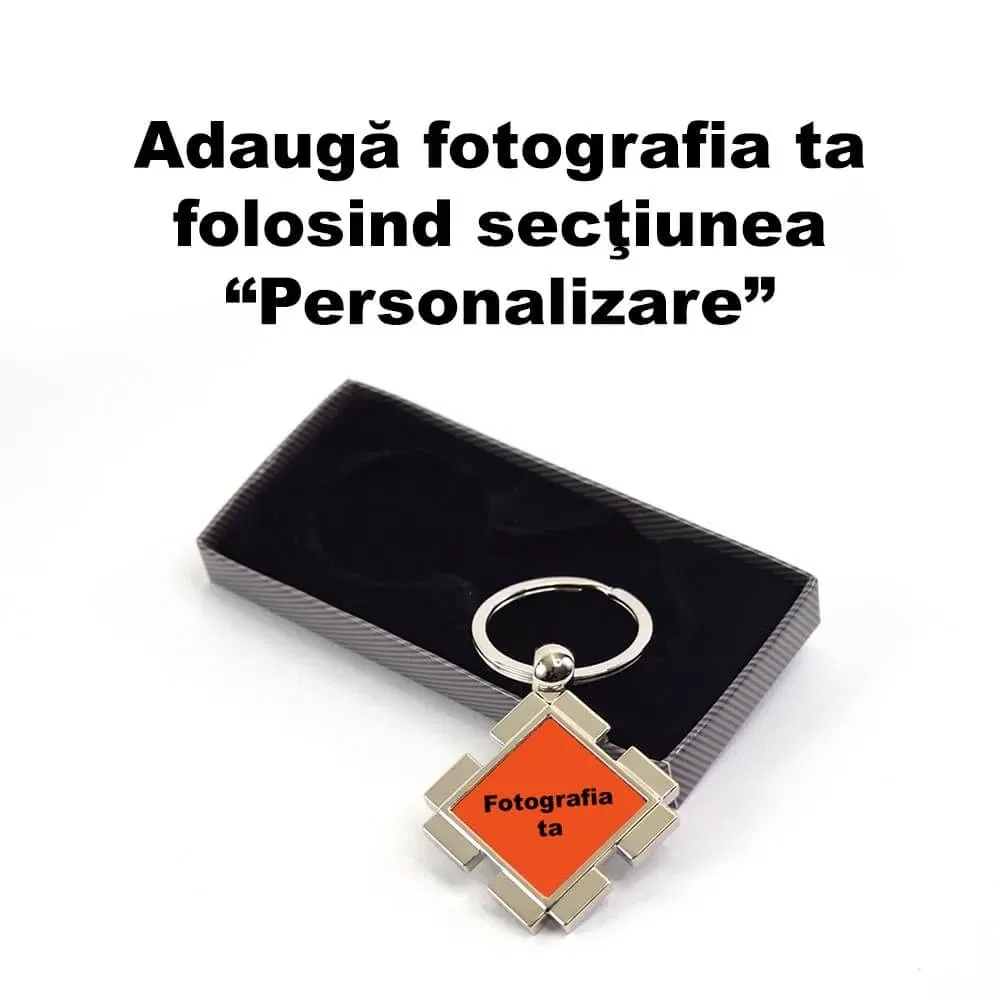 Breloc Personalizat - Model Romb