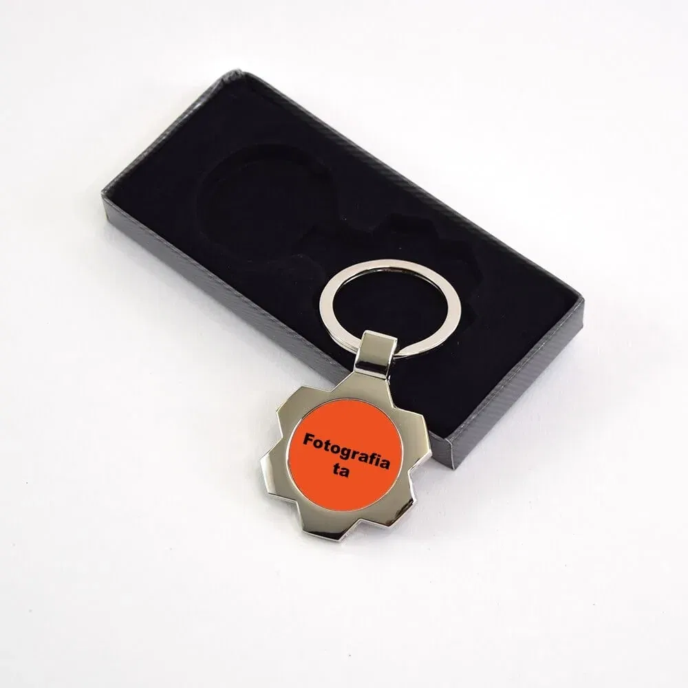 Breloc Personalizat - Model Roată Dințată