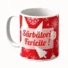 Cană Personalizată - Model "Sărbatori Fericite" Cu O Poză Și Text