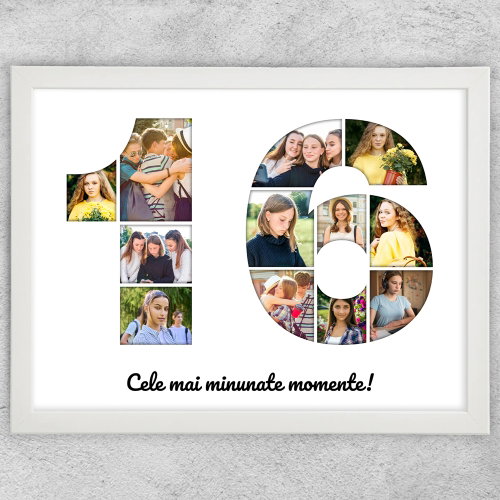Tablou Personalizat Cu Poze Și Text - Colaj 16