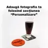 Suport pentru pahare cauciucat personalizat - 2buc
