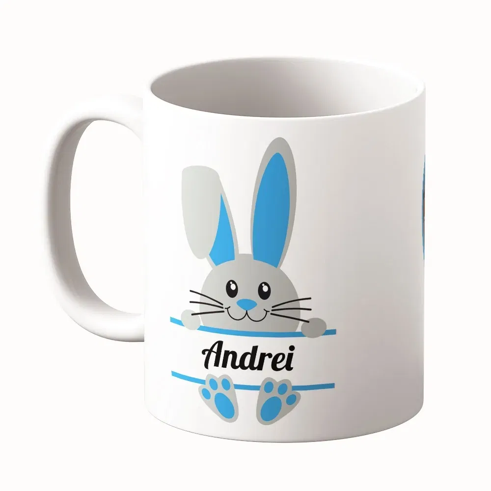 Cană Personalizată - Model "Easter Boy" Cu O Poză Și Nume