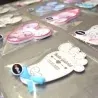 Mărturii Botez Magnetice 3D - Picioruș Baiețel - Set 10 Buc.