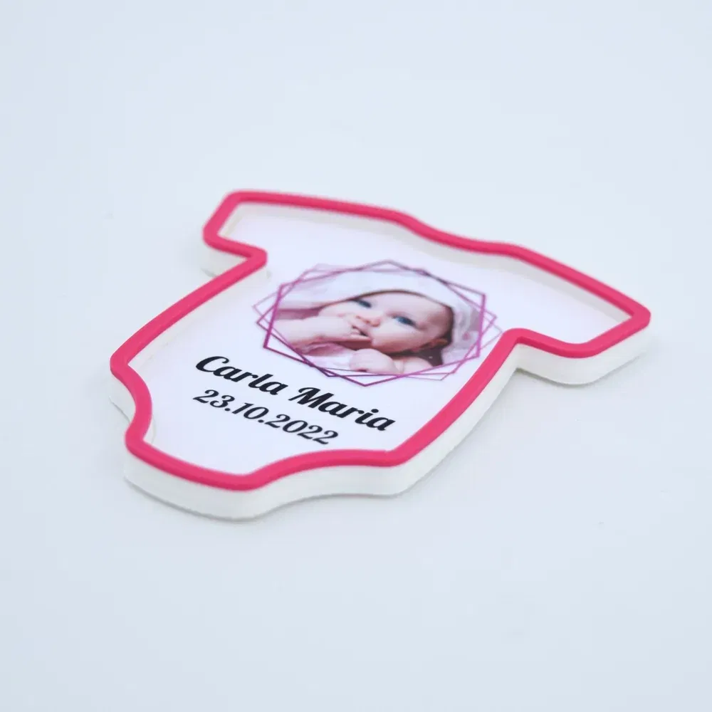 Mărturii Botez Magnetice 3D - Body Fetiță - Set 10 Buc.