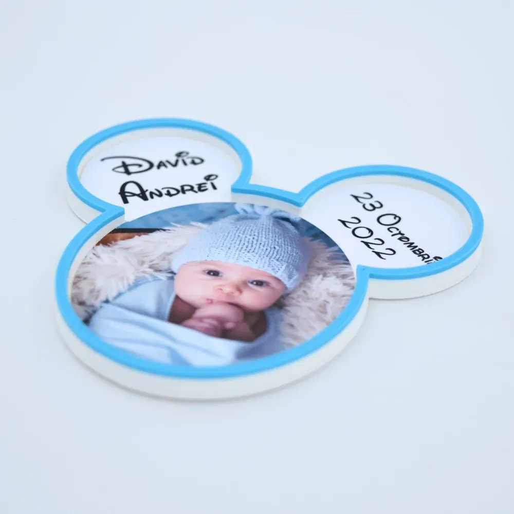 Mărturii Botez Magnetice 3D - Micky Băiețel - Set 10 Buc. Mărturii Botez Magnetice 3D - Micky Băiețel - Set 10 Buc.