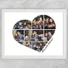 Tablou Personalizat Cu Poze Și Text - Colaj Inimă