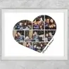 Tablou Personalizat Cu Poze Și Text - Colaj Inimă