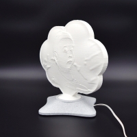 Lampă Luna 3D Personalizată - Model Norișor Cu Două Poze