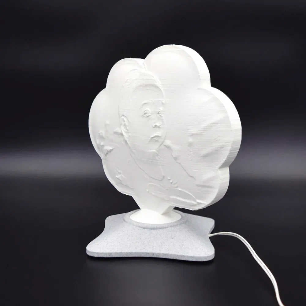 Lampă Luna 3D Personalizată - Norișor Cu Text Și Poză Baby