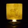 Lampă Luna 3D Personalizată - Square Cu Text Și Poză