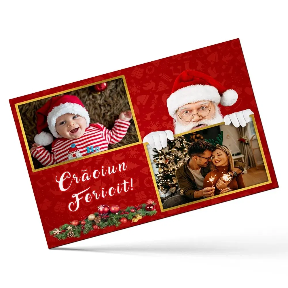 Magneti Personalizati Pentru Crăciun - Model "Crăciun 4" - Set 6 Buc.