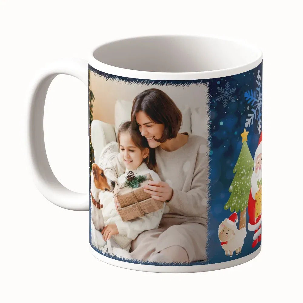 Cană Personalizată - Model "Sparkle Christmas" Cu O Poză Cană Personalizată - Model "Sparkle Christmas" Cu O Poză