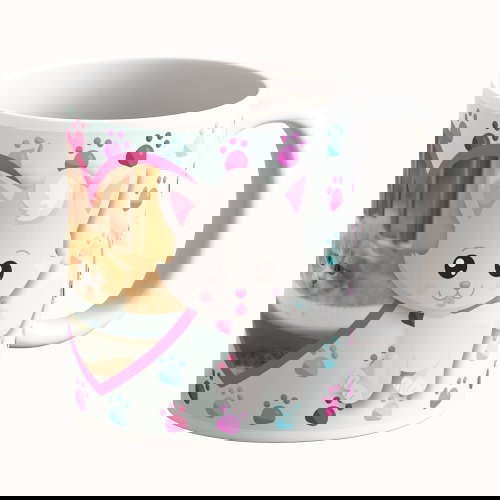 Cană Personalizată - Model "Cat Meow" Cu O Poză