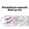 Cană Personalizată - Model "Cat Meow" Cu O Poză