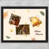 Tablou Personalizat 3 Poze Cu Text - Autumn Memories