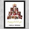 Tablou Personalizat Cu 10 Poze Și Text - Happy Holidays