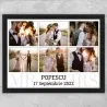 Tablou Personalizat Cu 6 Poze Și Text - MR&MRS