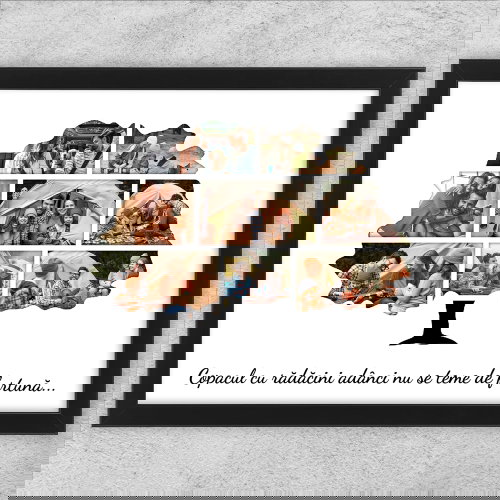 Tablou Personalizat 8 Poze Cu Text - Copacul Vieții